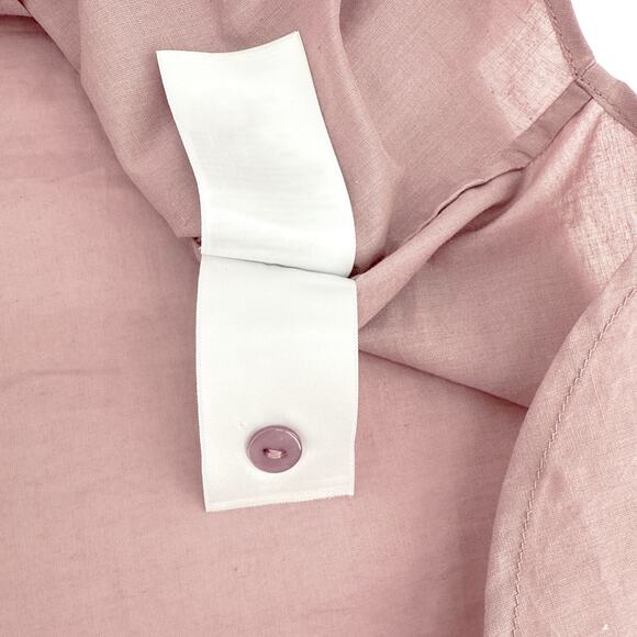 FARM RIO Pleated Yoke Blouse Light Pink S - Picture 9 of 12